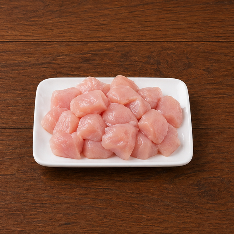 Premium Boneless Chicken Breast - Mini Bites Cubes (250g Pack)
